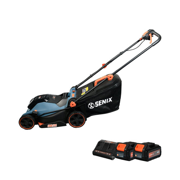 2X2 36V 38cm Lawn Mower 4.0Ah Kit - Senix