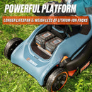 2X2 36V 38cm Lawn Mower 4.0Ah Kit - Senix