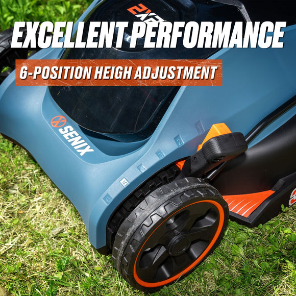2X2 36V 38cm Lawn Mower 4.0Ah Kit - Senix