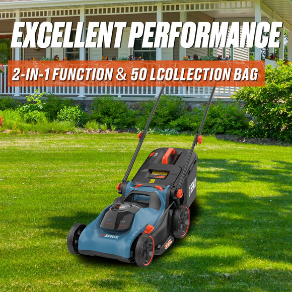 2X2 36V 43cm Lawn Mower 4.0Ah Kit - Senix