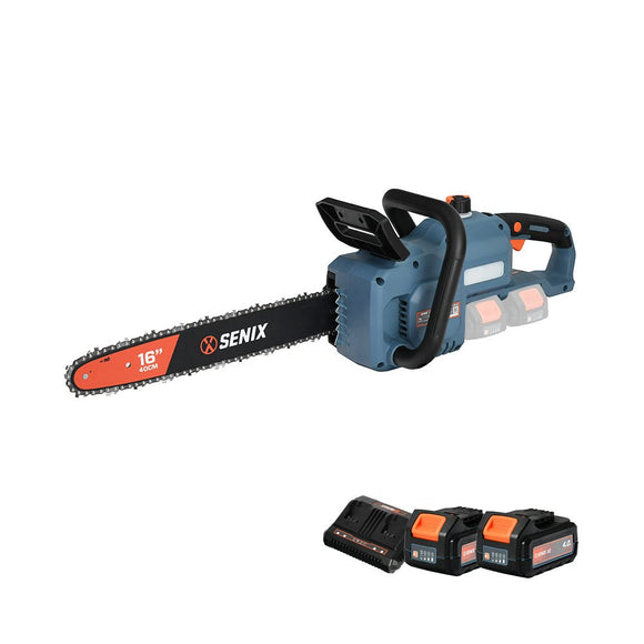 2X2 36V Rear Handle Chainsaw 4.0Ah Kit - Senix