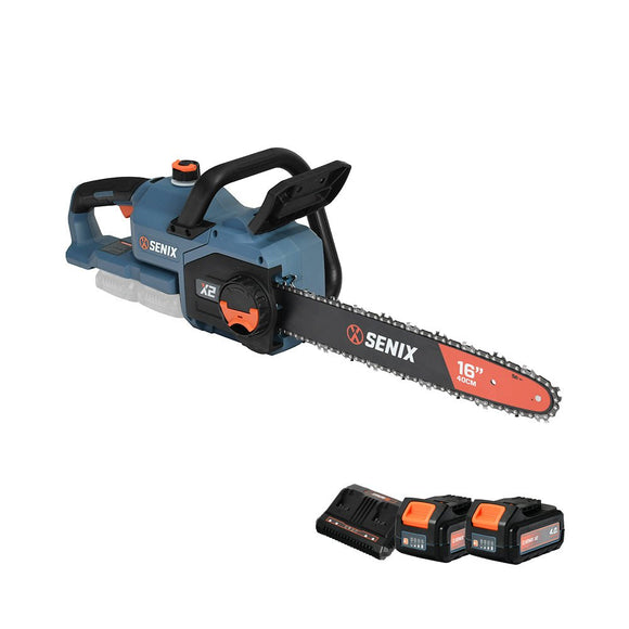 2X2 36V Rear Handle Chainsaw 4.0Ah Kit - Senix