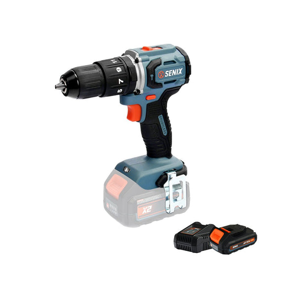 X2 18V 60Nm Hammer Drill 4.0Ah Kit - Senix