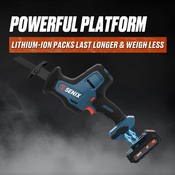 X2 18V One-Handed Reciprocating Saw 2.0Ah Kit - Senix