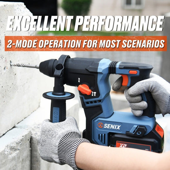 X2 18V SDS Plus 16mm Rotary Hammer SKIN - Senix