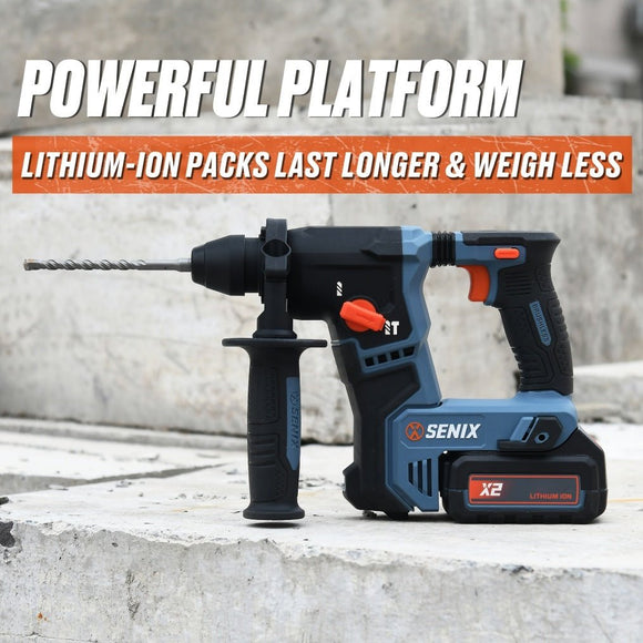 X2 18V SDS Plus 16mm Rotary Hammer SKIN - Senix