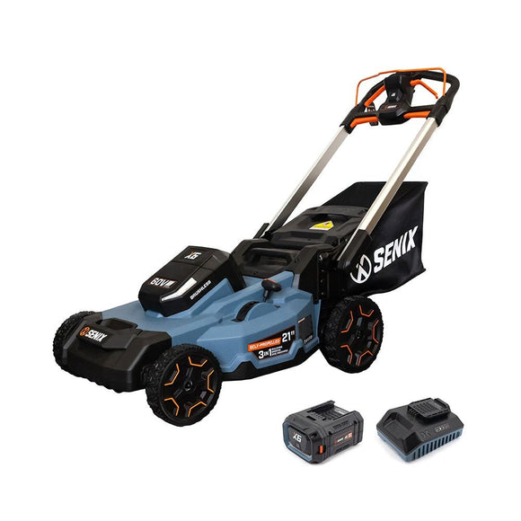 X6 60V Self Propelled Lawn Mower 8.0Ah Kit - Senix